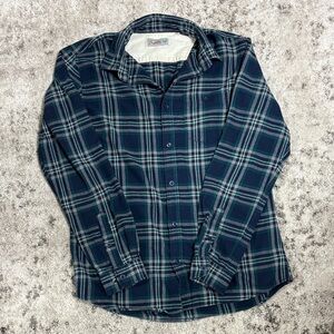 Jack & Jones Blue and Green Plaid Men's Shirt